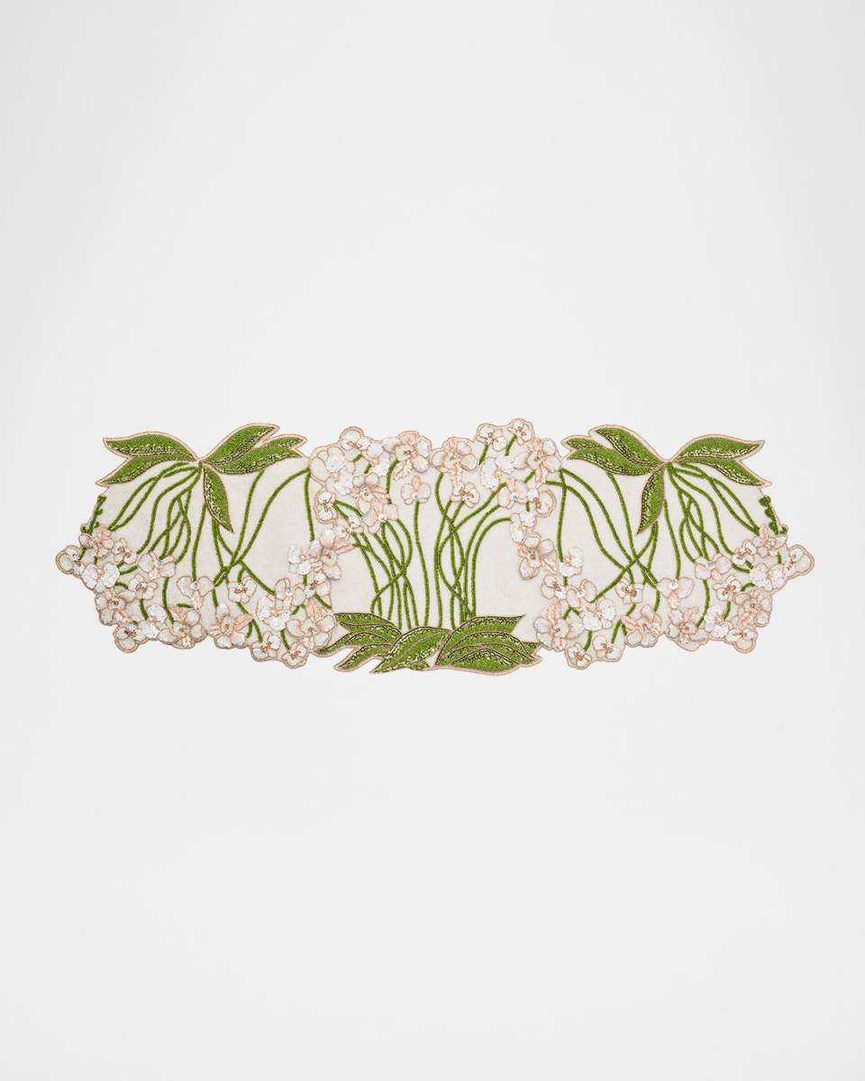 Orchid Table Runner, 16" x 48"